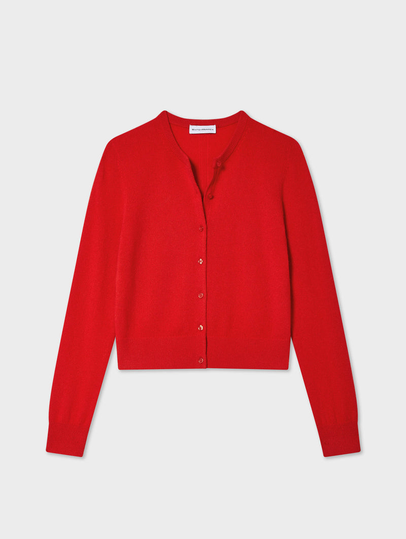 Cashmere Crewneck Cardigan