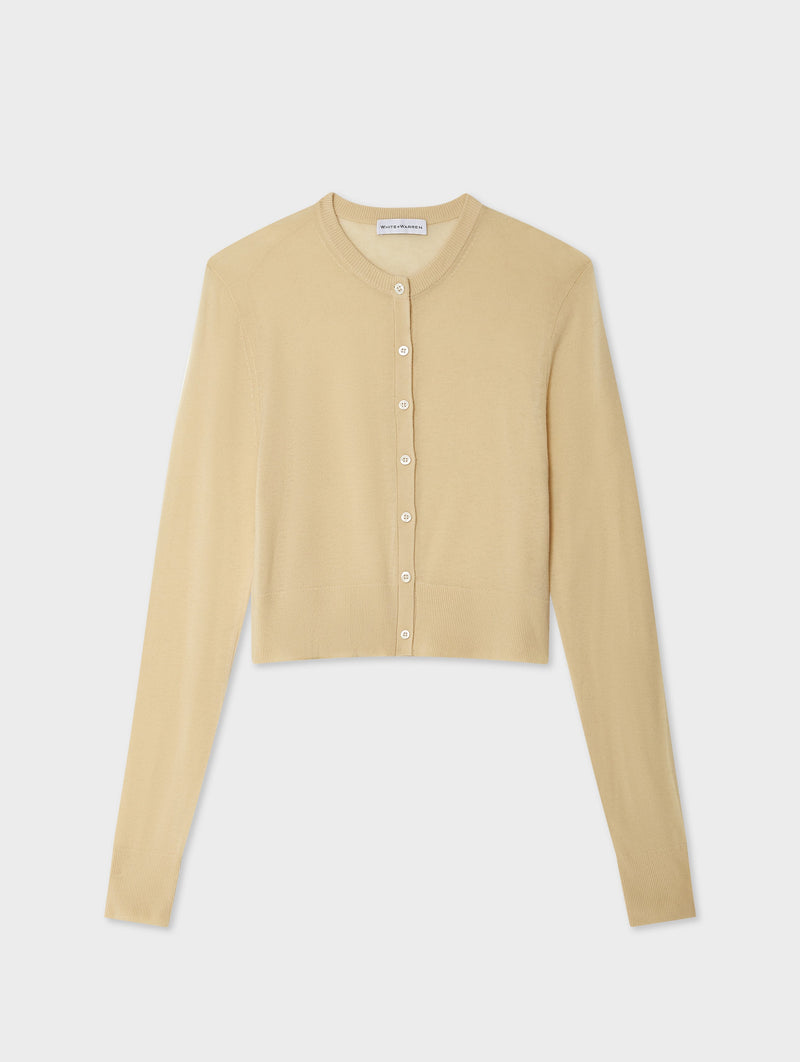 Superfine Cashmere Button Cardigan