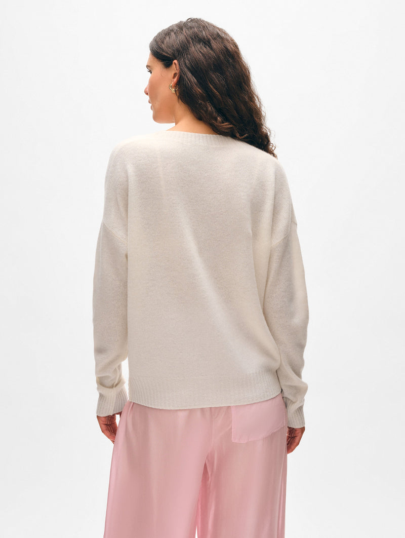 Cashmere Featherweight V Neck