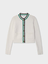 Lofty Cotton Crochet Trim Cardigan