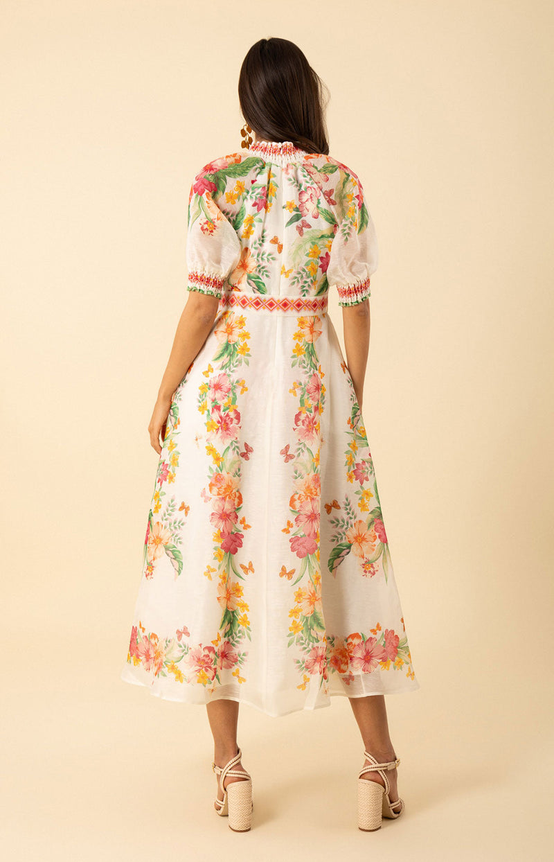 Alaiya Organza Maxi Dress