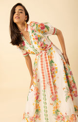 Alaiya Organza Maxi Dress