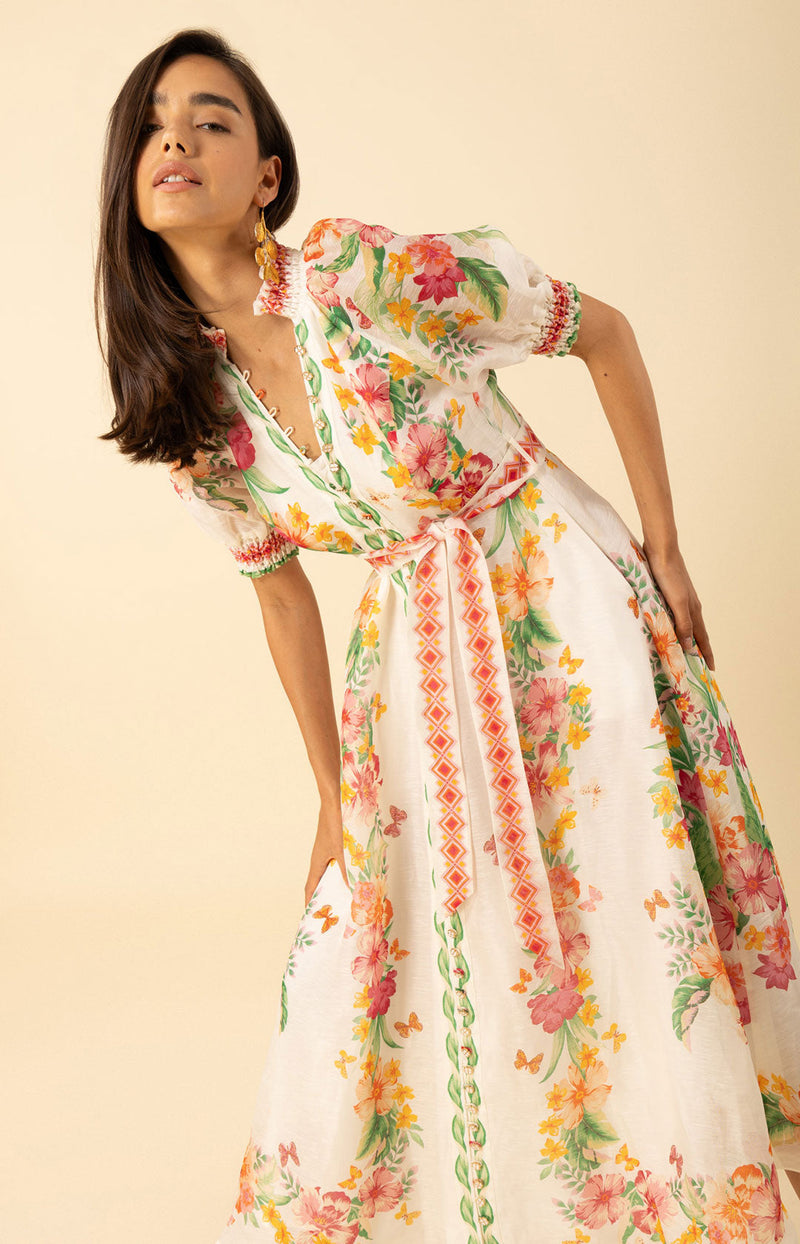 Alaiya Organza Maxi Dress