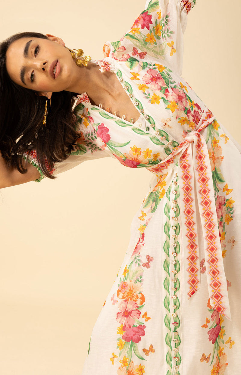 Alaiya Organza Maxi Dress