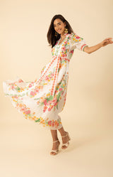 Alaiya Organza Maxi Dress