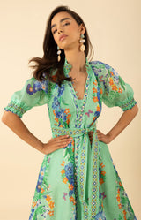 Alaiya Organza Maxi Dress