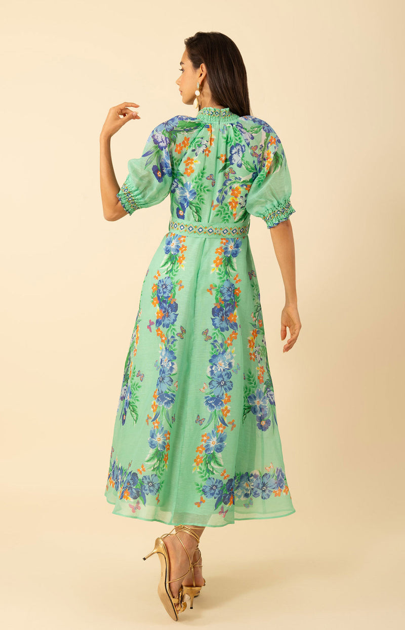 Alaiya Organza Maxi Dress