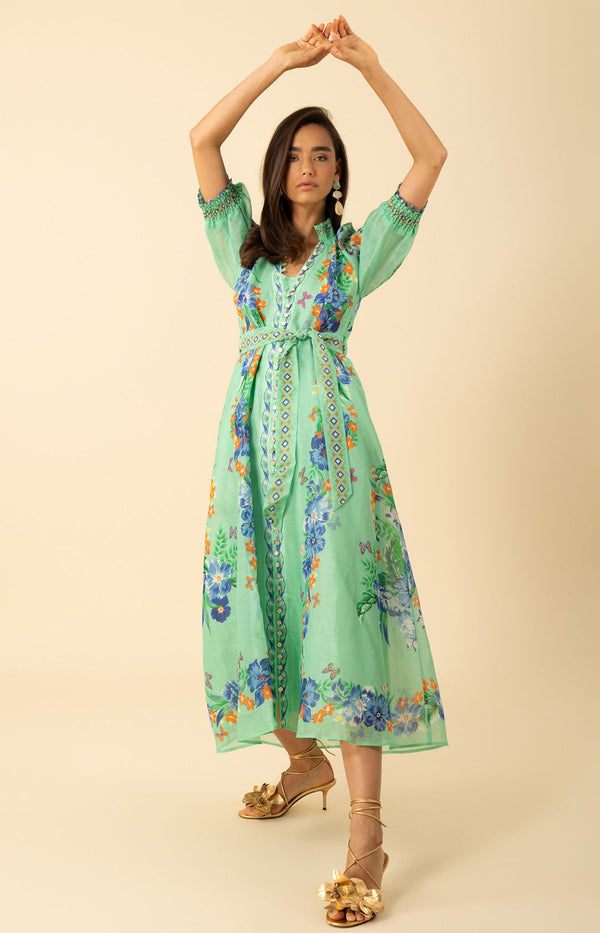 Alaiya Organza Maxi Dress