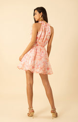 Nala Organza Floral Trim Dress