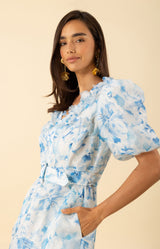 Nellie Floral Trim Maxi Dress