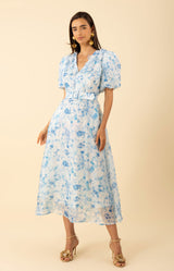 Nellie Floral Trim Maxi Dress