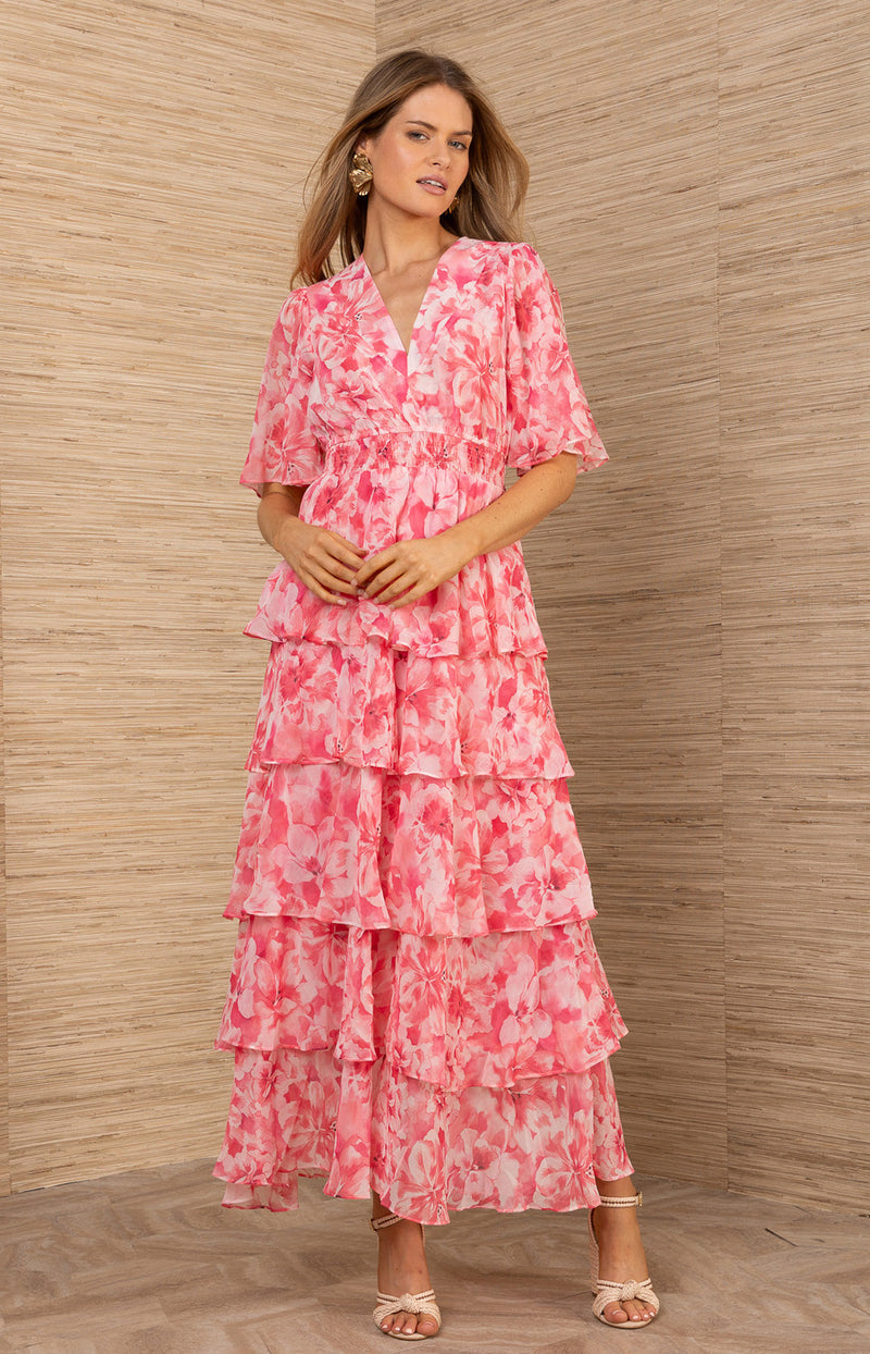 Kallie Chiffon Maxi Dress