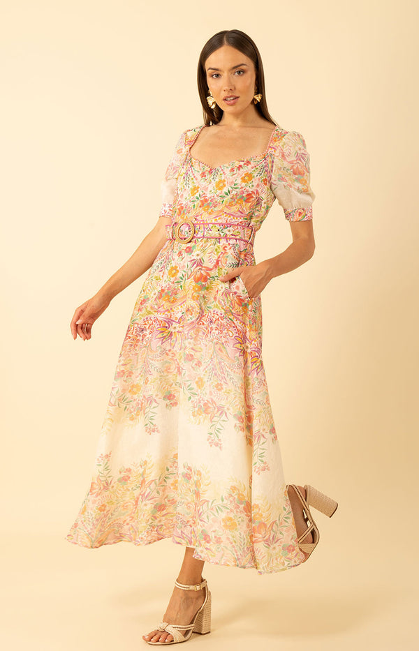 Kara Linen Maxi Dress