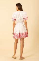 Alena Embroidered Voile Dress