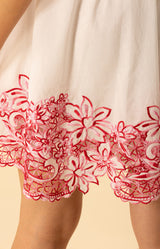 Alena Embroidered Voile Dress