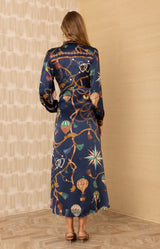 Lacey Charmeuse Midi Dress