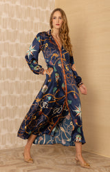 Lacey Charmeuse Midi Dress